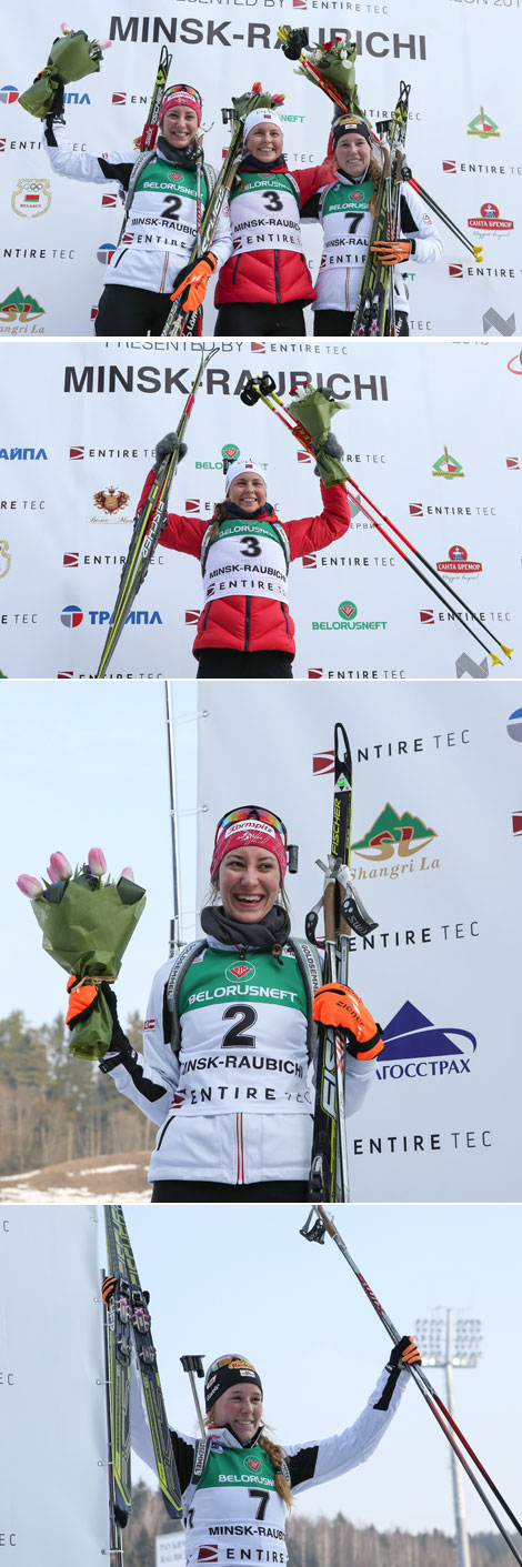 Champion Ingrid Landmark Tandrevold (Norway), Julia Schwaiger (Austria), Simone Kupfner (Austria)