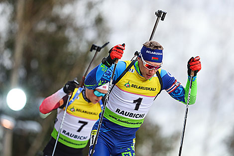 IBU Open European Championships in Raubichi: Men Super Sprint Final 