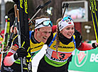 Норвежцы Каролин Эрдаль и Эндре Стремсхейм выиграли сингл-микст на ЧЕ по биатлону в "Раубичах"