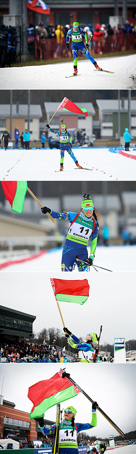 Elena Kruchinkina wins IBU OECH 10km Pursuit Gold 