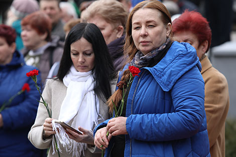 Мітынг у памяць аб вязнях лагера смерці 