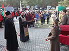 Митинг в память об узниках лагеря смерти "Озаричи" в Калинковичском районе