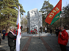 Митинг в память об узниках лагеря смерти "Озаричи" в Калинковичском районе