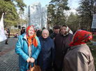 Митинг в память об узниках лагеря смерти "Озаричи" в Калинковичском районе