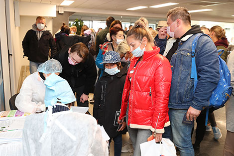 Screening at Minsk National Airport