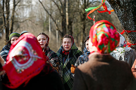 Calling of Spring rite in Vyazynka