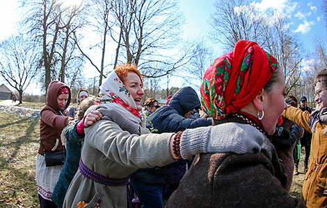 Calling of Spring rite in Vyazynka