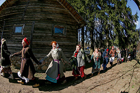 Calling of Spring rite in Vyazynka