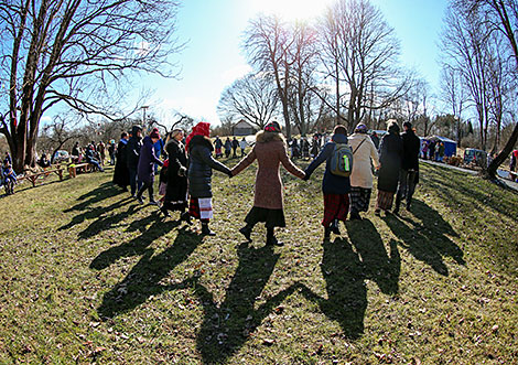 Calling of Spring rite in Vyazynka