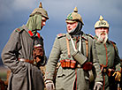 Reenactment show at Stalin Line near Minsk