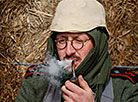 Reenactment show at Stalin Line near Minsk