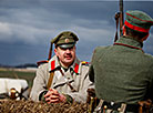 Reenactment show at Stalin Line near Minsk