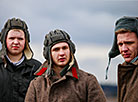 Reenactment show at Stalin Line near Minsk