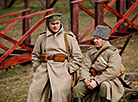 Reenactment show at Stalin Line near Minsk