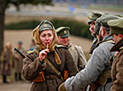 Reenactment show at Stalin Line near Minsk