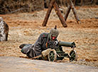 Reenactment show at Stalin Line near Minsk