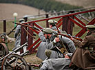 Reenactment show at Stalin Line near Minsk