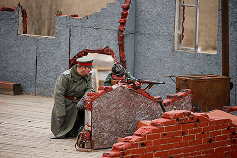 Рэканструкцыя бою Першай сусветнай вайны на “Лініі Сталіна