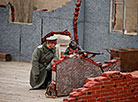 Reenactment show at Stalin Line near Minsk