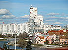 View of the Trinity Supurb in Minsk