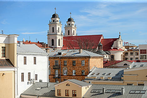 View of the Catholic Cathedral of the Blessed Virgin Mary