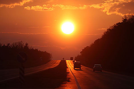 Sunset in Grodno Oblast