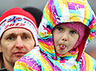 Fans at the IBU Open European Championships in Raubichi