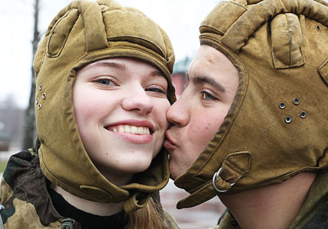 One Day in the Army for the Spring Queen 2020 participants from Vitebsk