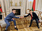 Young citizens of Belarus on an excursion to the Palace of Independence