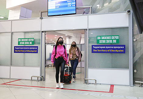 Passengers of the Belavia flight from Dubai  