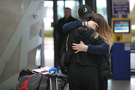 Passengers of the Belavia flight from Dubai  