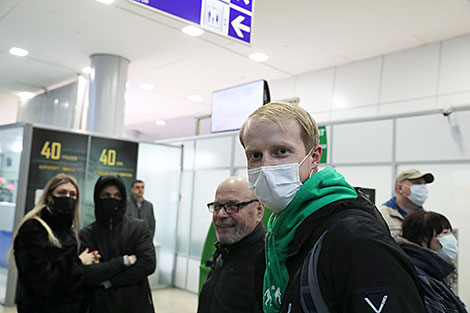 Passengers of the Belavia flight from Dubai  