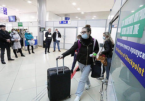 Passengers of the Belavia flight from Dubai  