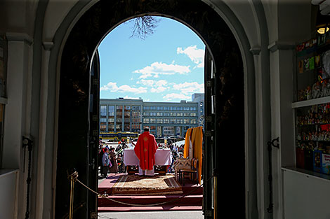 Belarusian Catholics celebrate Palm Sunday