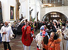 Palm Sunday in the Farny Cathedral in Grodno 