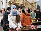 Palm Sunday in the Farny Cathedral in Grodno 