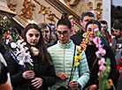 Palm Sunday in the Farny Cathedral in Grodno 