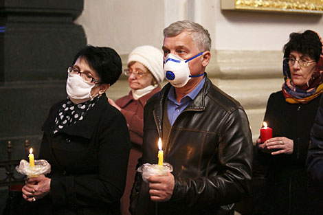 Easter service in St. Francis Xavier Cathedral in Grodno