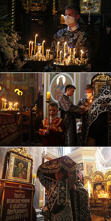 Good Friday service in the Convent of the Nativity of the Mother of God in Grodno