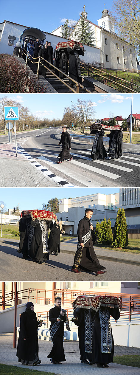 Good Friday: a religious procession around Grodno