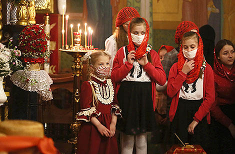 An Easter liturgy in Saint Nicholas’ Garrison Cathedral in Brest