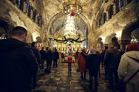 An Easter liturgy in Saint Nicholas’ Garrison Cathedral in Brest