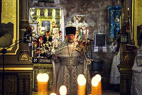 An Easter liturgy in Saint Nicholas’ Garrison Cathedral in Brest