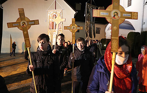 An Easter liturgy in Saint Nicholas’ Garrison Cathedral in Brest