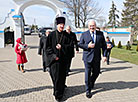 Aleksandr Lukashenko visits the Holy Annunciation Church in Malyye Lyady