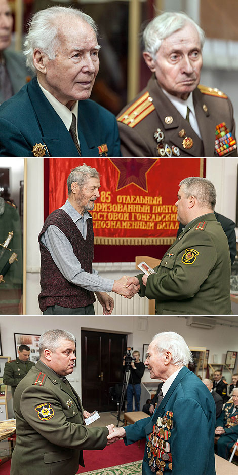 Вручение памятных медалей ветеранам войны в Гомеле