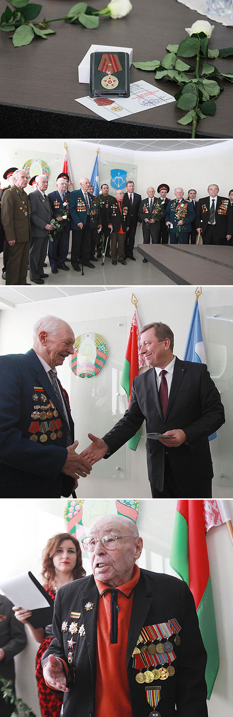 Conferment of medals on Great Patriotic War veterans in Brest