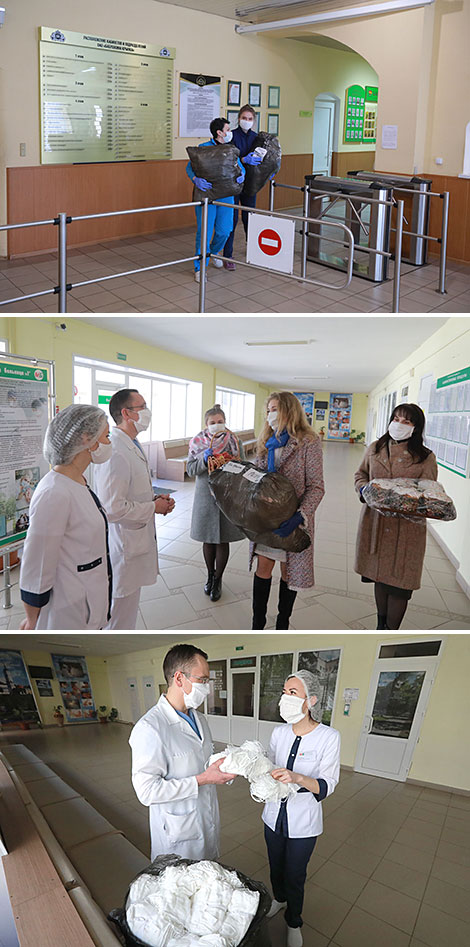 Babushkina Krynka company donates face masks to Mogilev hospitals