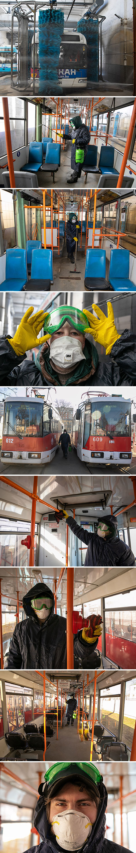 Vitebsk authorities intensify disinfecting of public transport