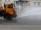 Street disinfection in Vitebsk